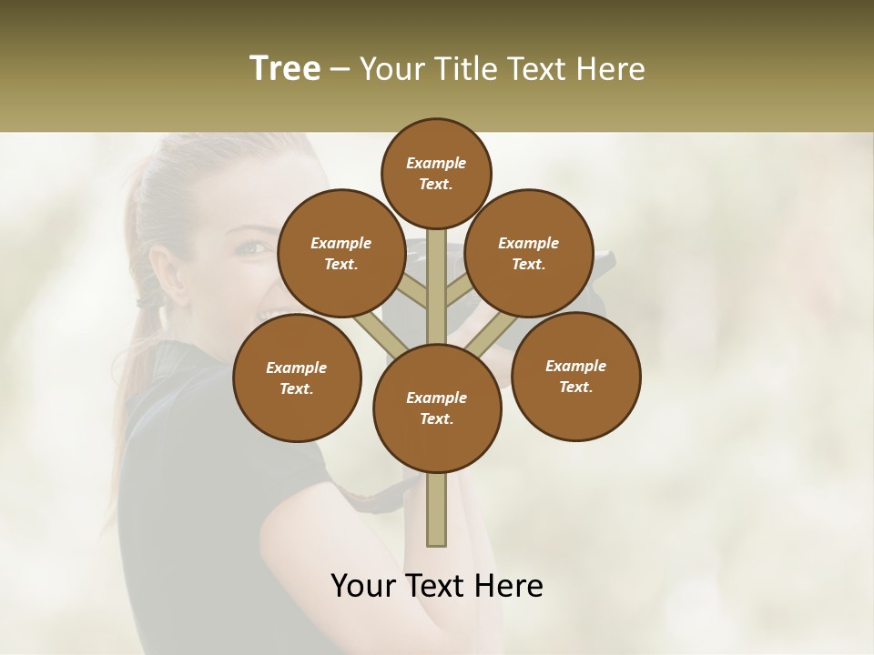 A Woman Taking A Picture With A Camera PowerPoint Template