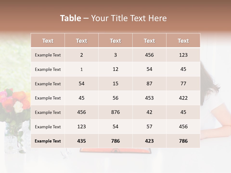 A Group Of People Sitting Around A Table With A Baby PowerPoint Template