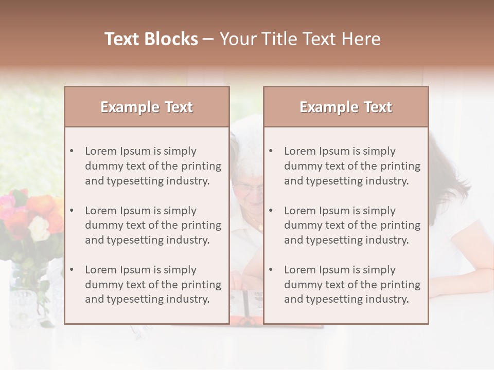 A Group Of People Sitting Around A Table With A Baby PowerPoint Template