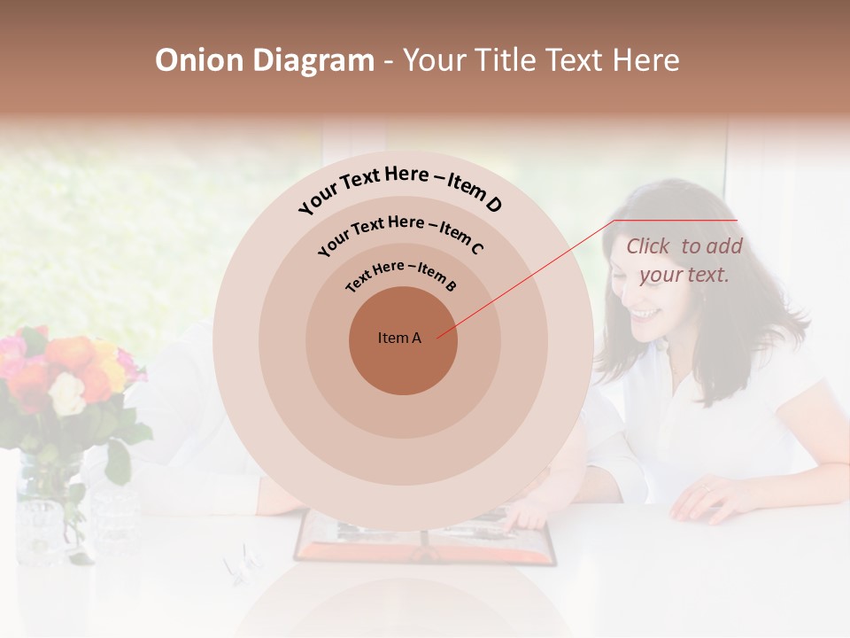 A Group Of People Sitting Around A Table With A Baby PowerPoint Template