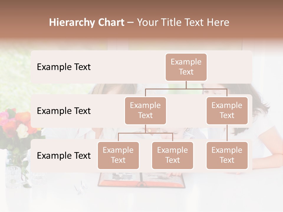 A Group Of People Sitting Around A Table With A Baby PowerPoint Template
