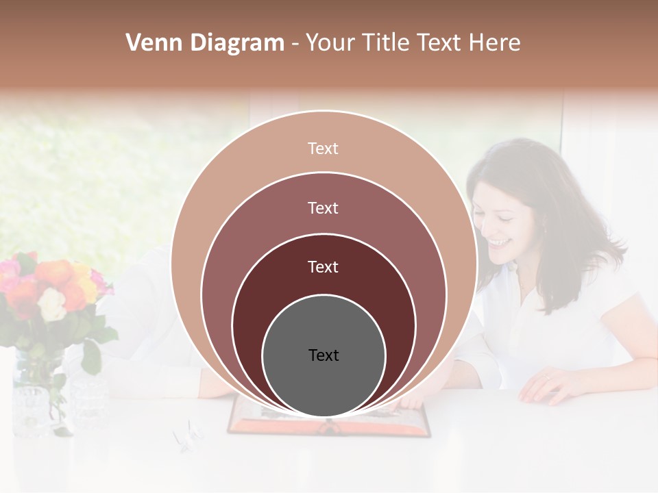 A Group Of People Sitting Around A Table With A Baby PowerPoint Template