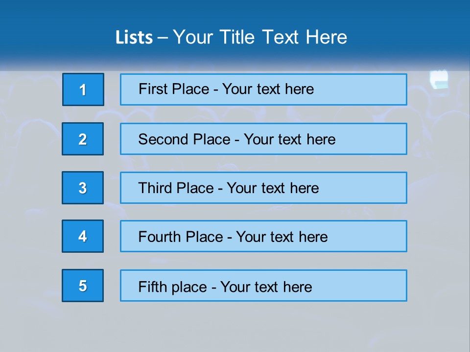 A Crowd Of People In A Theater Watching A Presentation PowerPoint Template