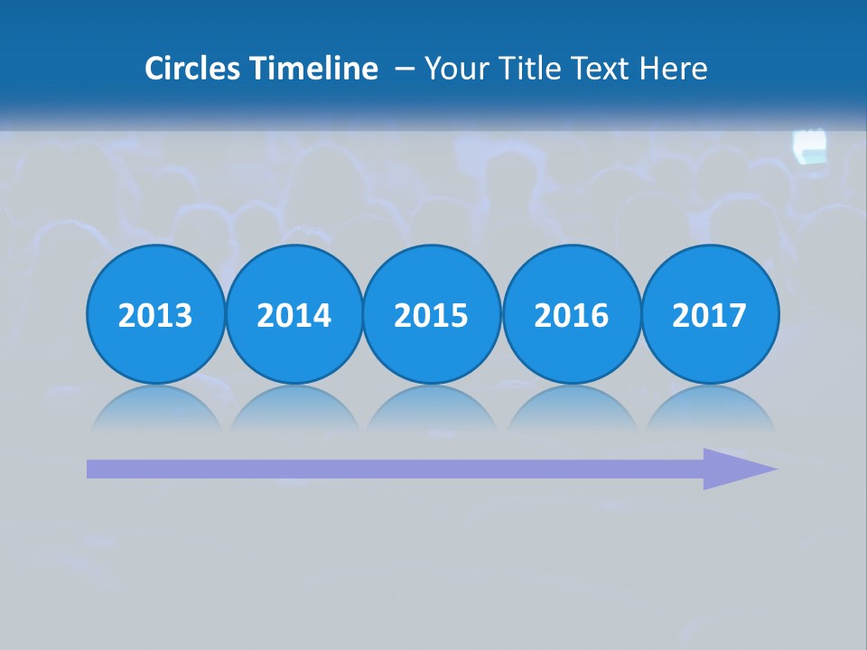 A Crowd Of People In A Theater Watching A Presentation PowerPoint Template