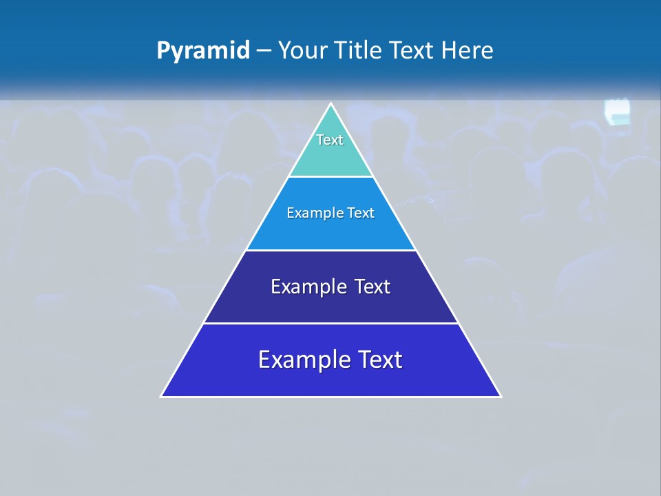 A Crowd Of People In A Theater Watching A Presentation PowerPoint Template