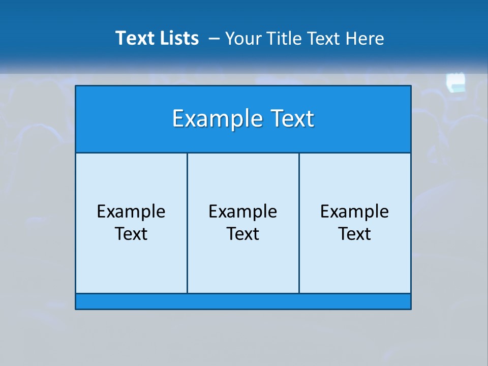 A Crowd Of People In A Theater Watching A Presentation PowerPoint Template