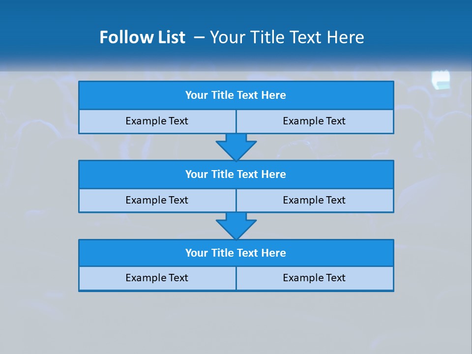 A Crowd Of People In A Theater Watching A Presentation PowerPoint Template