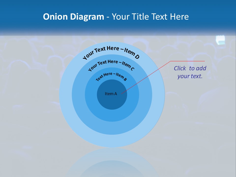 A Crowd Of People In A Theater Watching A Presentation PowerPoint Template