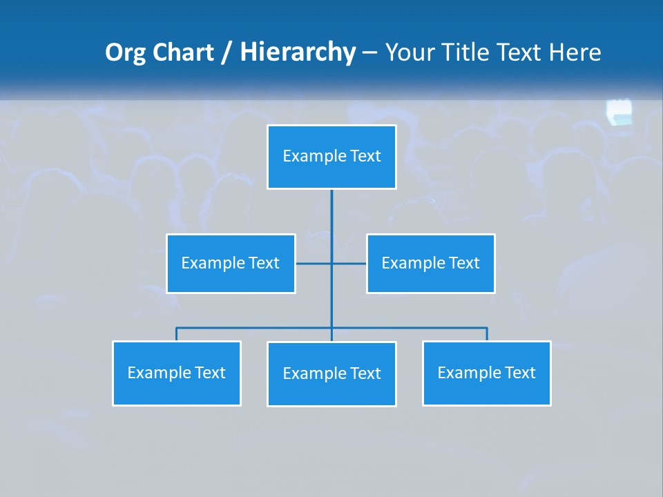 A Crowd Of People In A Theater Watching A Presentation PowerPoint Template