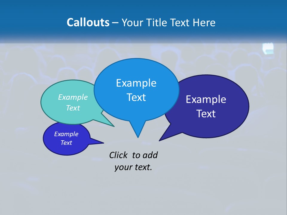 A Crowd Of People In A Theater Watching A Presentation PowerPoint Template