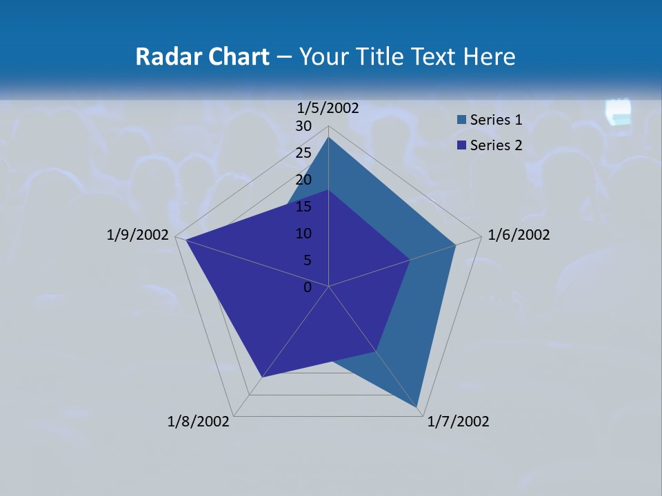 A Crowd Of People In A Theater Watching A Presentation PowerPoint Template