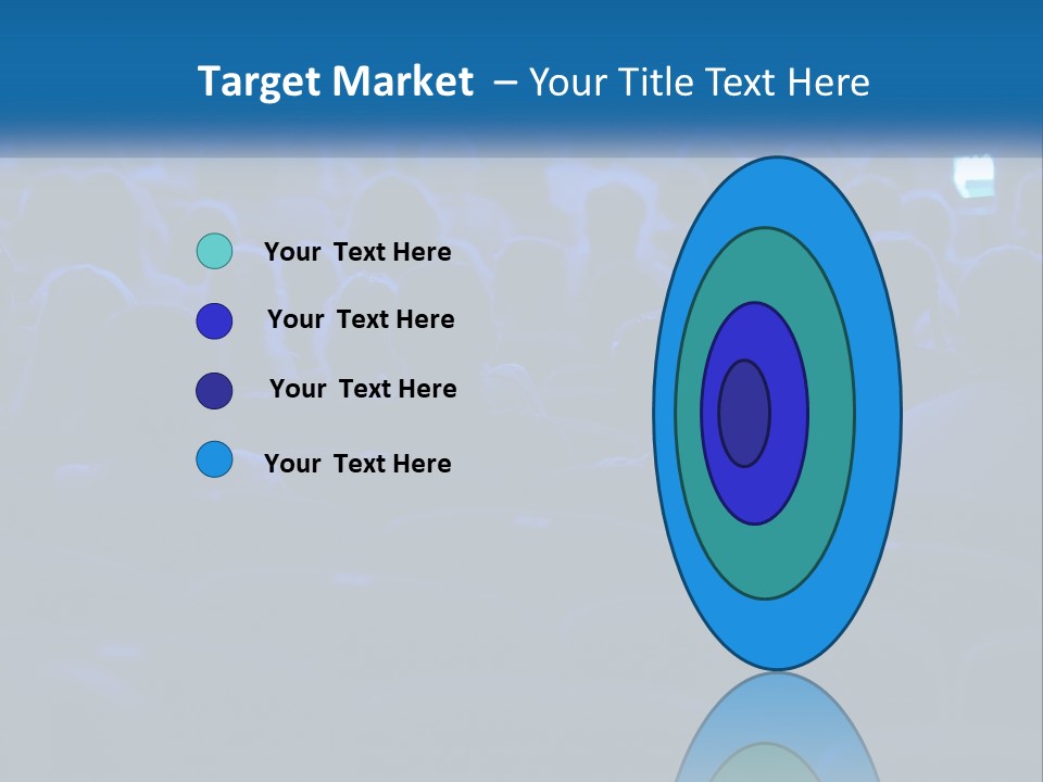 A Crowd Of People In A Theater Watching A Presentation PowerPoint Template