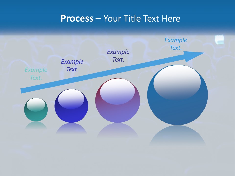 A Crowd Of People In A Theater Watching A Presentation PowerPoint Template