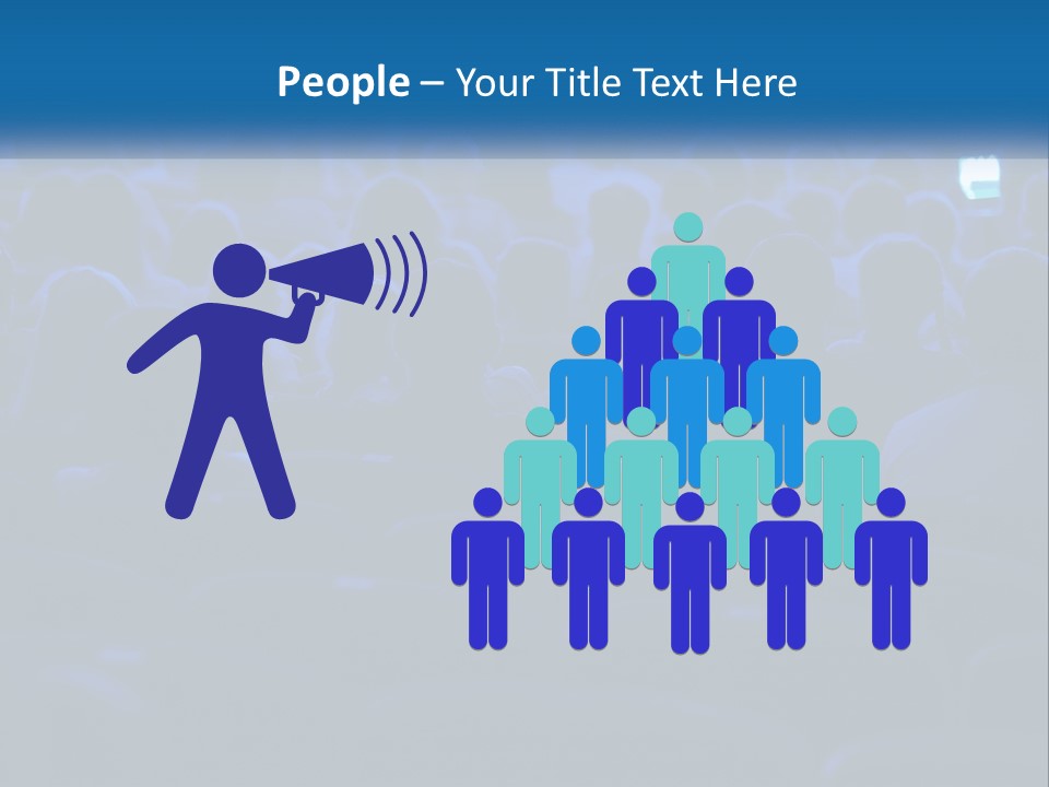 A Crowd Of People In A Theater Watching A Presentation PowerPoint Template