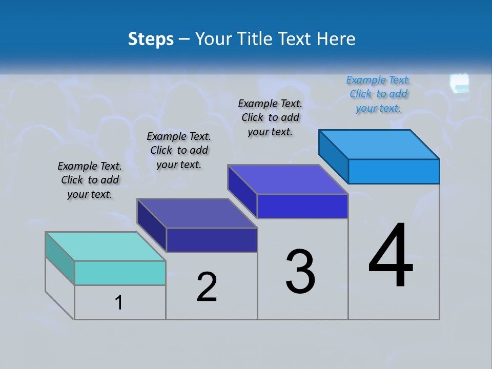 A Crowd Of People In A Theater Watching A Presentation PowerPoint Template