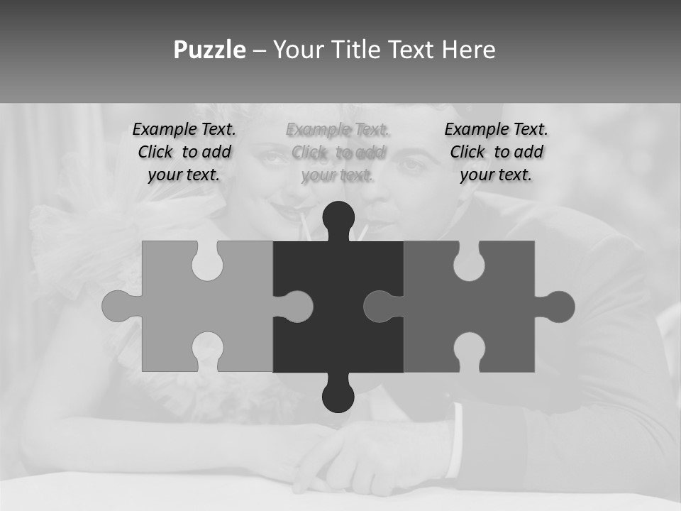 A Man And A Woman Drinking A Drink Together PowerPoint Template