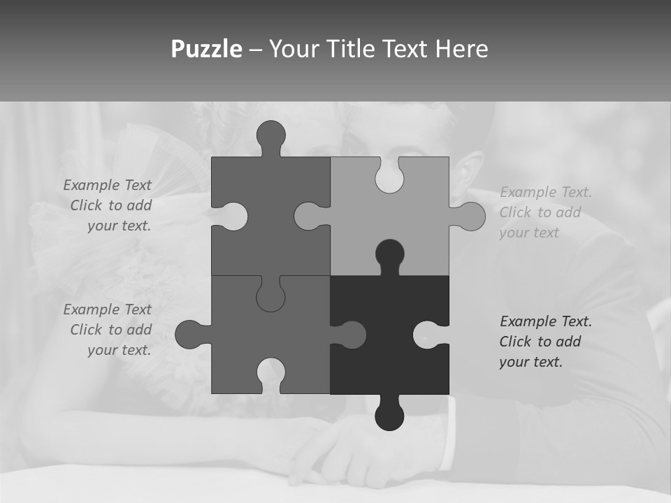 A Man And A Woman Drinking A Drink Together PowerPoint Template