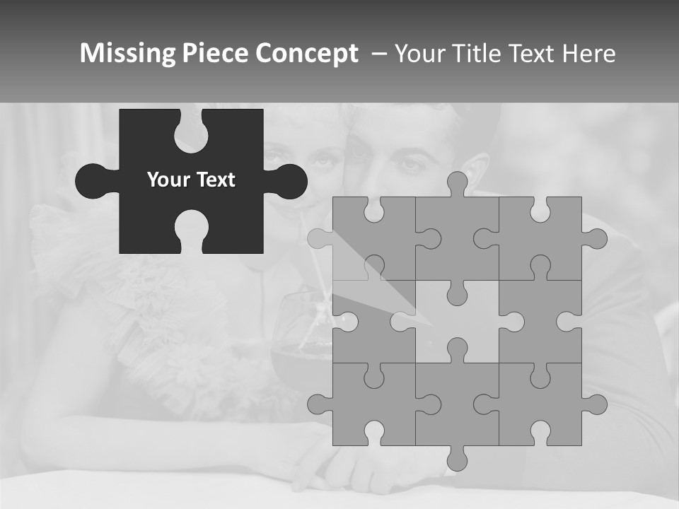 A Man And A Woman Drinking A Drink Together PowerPoint Template