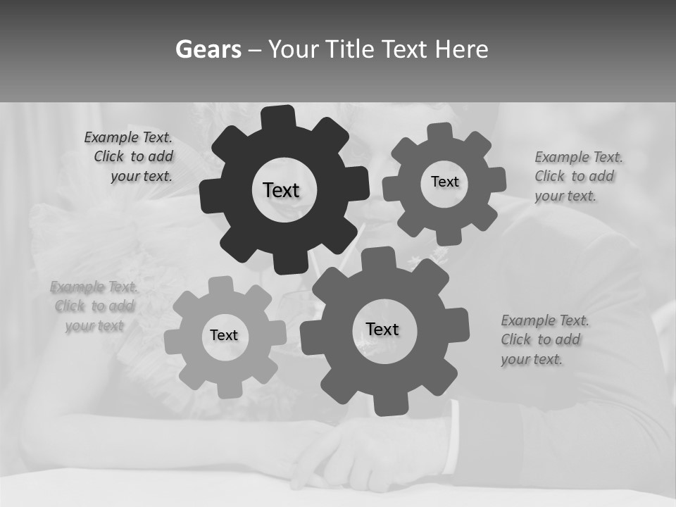 A Man And A Woman Drinking A Drink Together PowerPoint Template