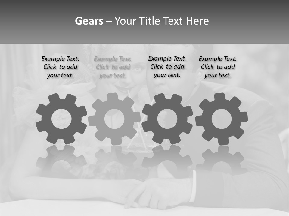 A Man And A Woman Drinking A Drink Together PowerPoint Template