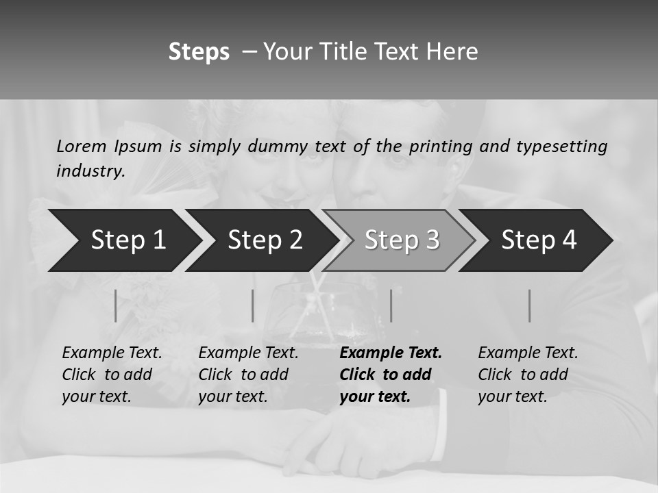 A Man And A Woman Drinking A Drink Together PowerPoint Template