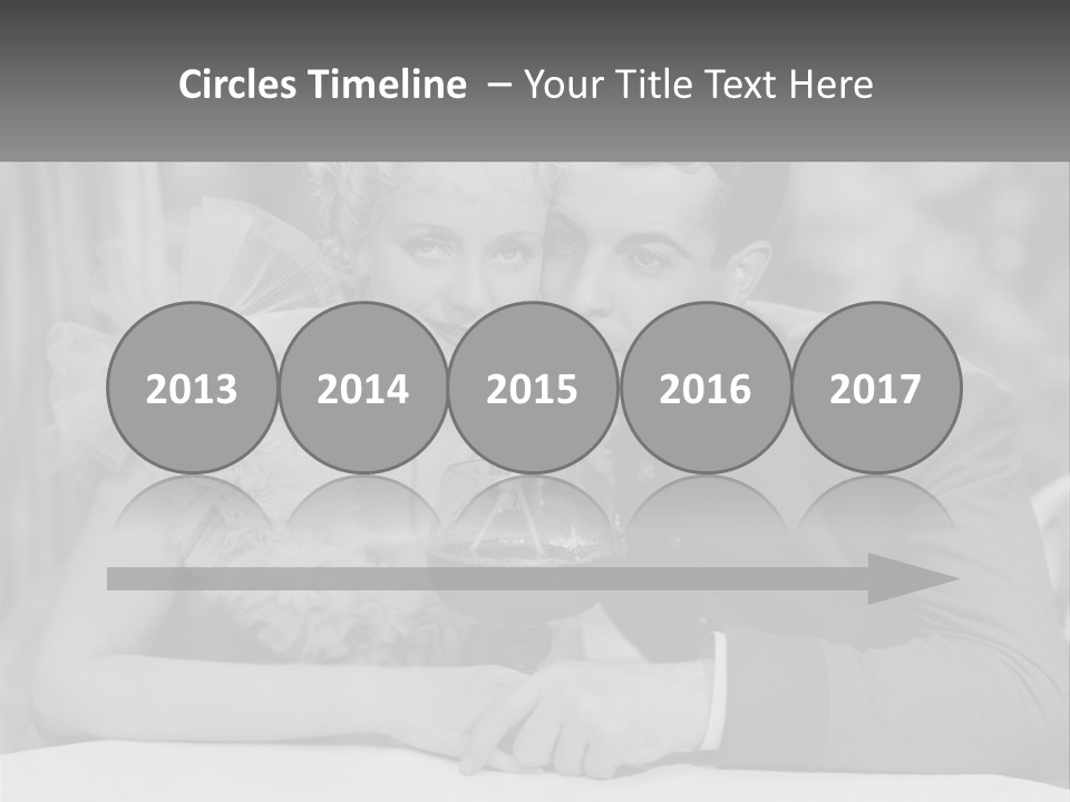 A Man And A Woman Drinking A Drink Together PowerPoint Template