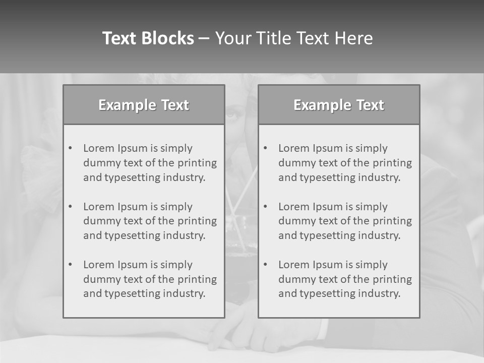 A Man And A Woman Drinking A Drink Together PowerPoint Template