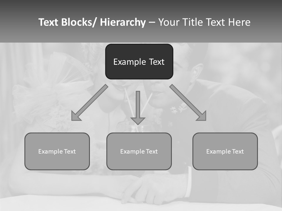 A Man And A Woman Drinking A Drink Together PowerPoint Template