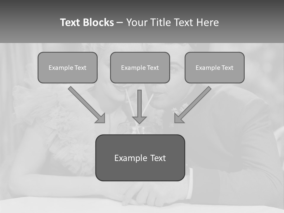 A Man And A Woman Drinking A Drink Together PowerPoint Template