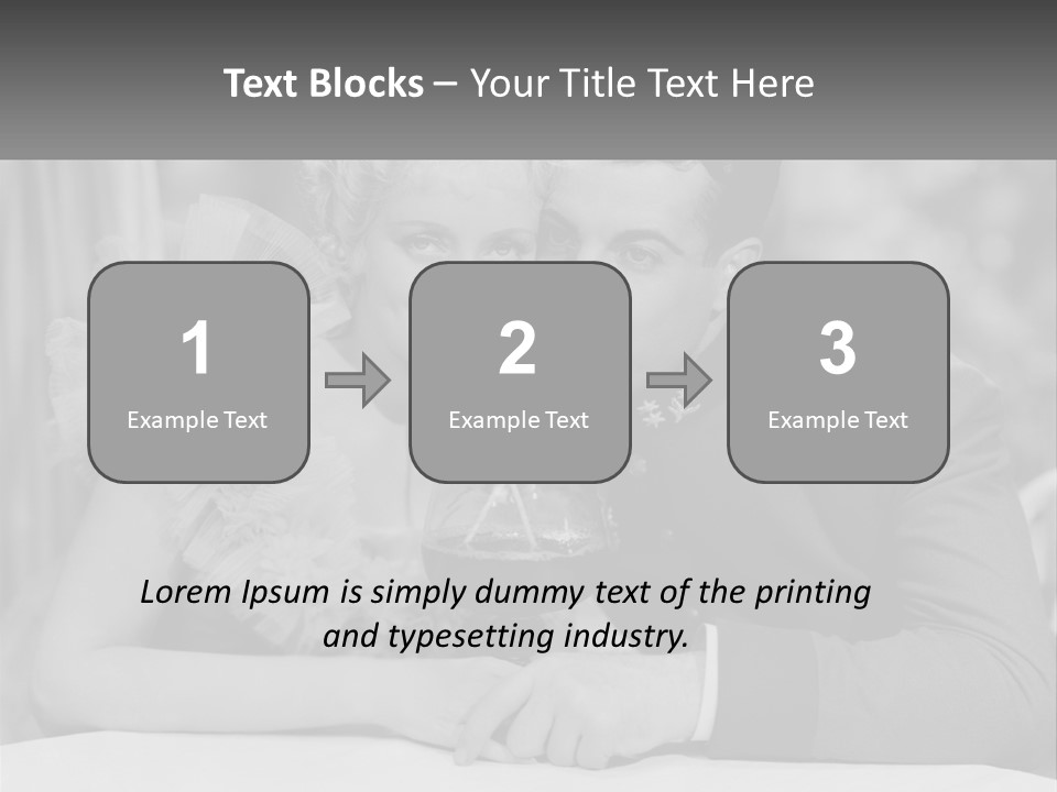A Man And A Woman Drinking A Drink Together PowerPoint Template