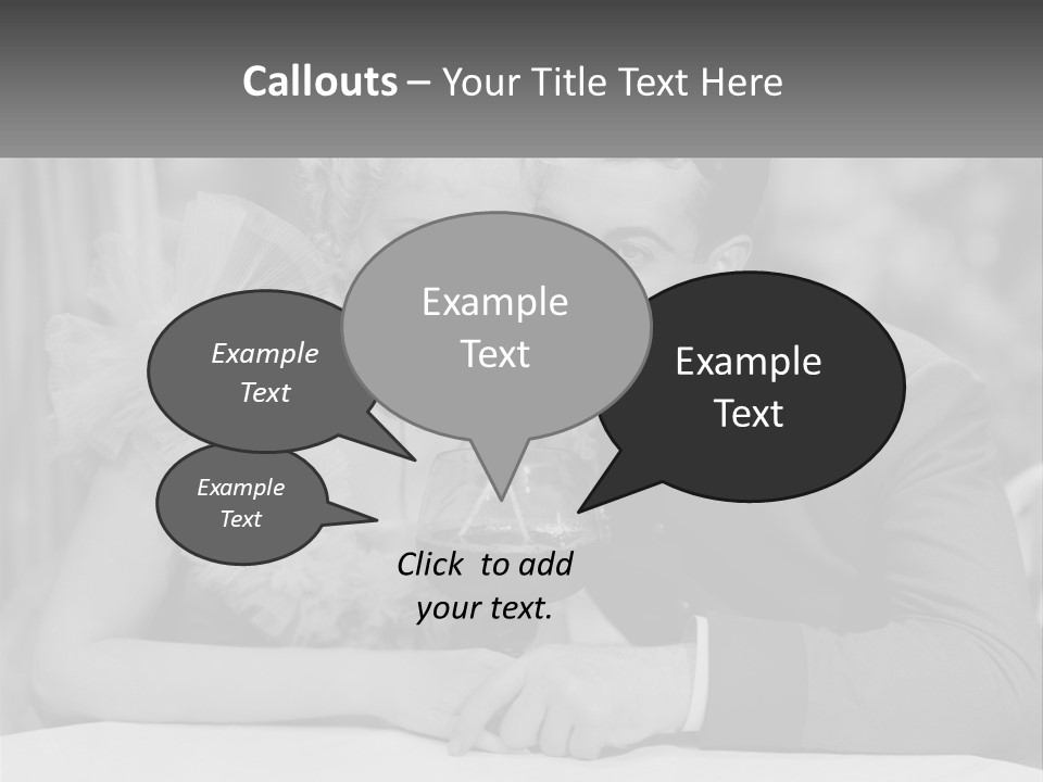 A Man And A Woman Drinking A Drink Together PowerPoint Template