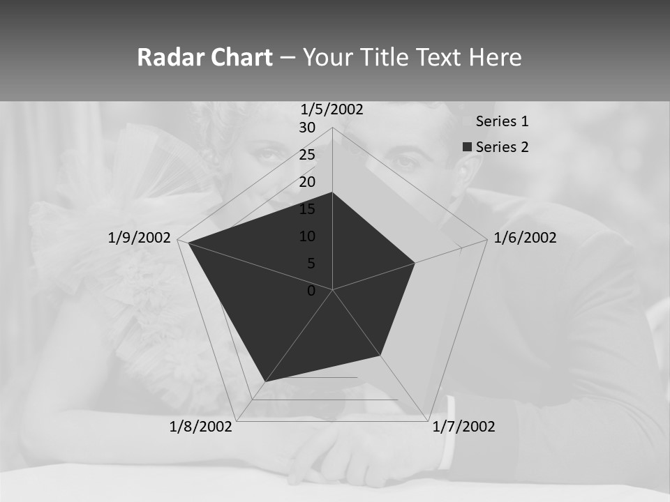 A Man And A Woman Drinking A Drink Together PowerPoint Template