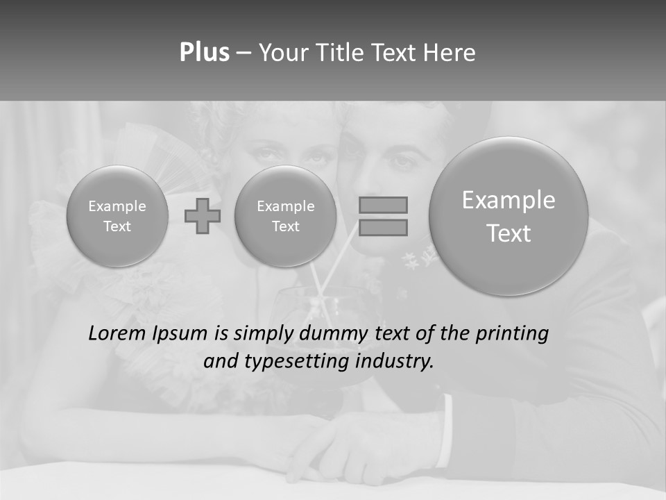 A Man And A Woman Drinking A Drink Together PowerPoint Template