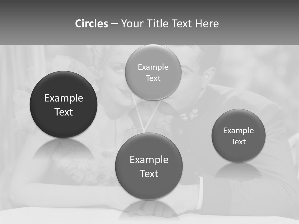 A Man And A Woman Drinking A Drink Together PowerPoint Template