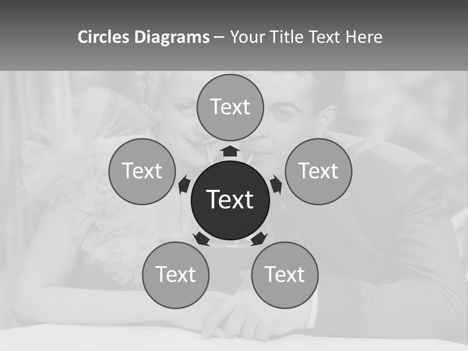 A Man And A Woman Drinking A Drink Together PowerPoint Template