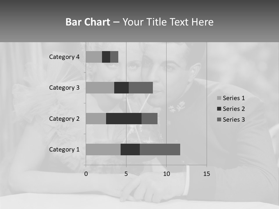 A Man And A Woman Drinking A Drink Together PowerPoint Template