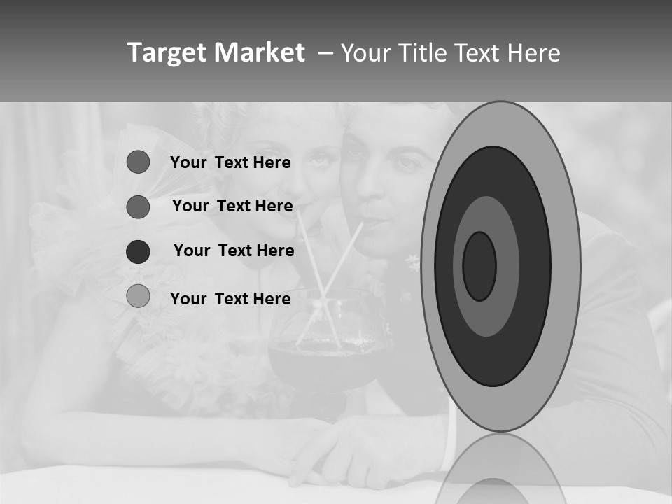 A Man And A Woman Drinking A Drink Together PowerPoint Template