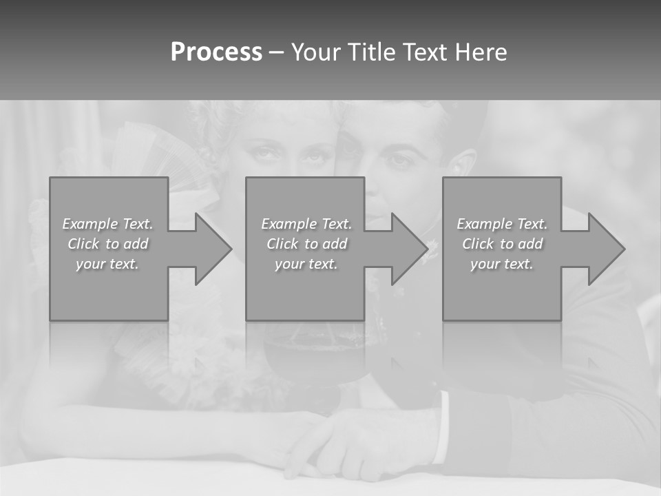 A Man And A Woman Drinking A Drink Together PowerPoint Template