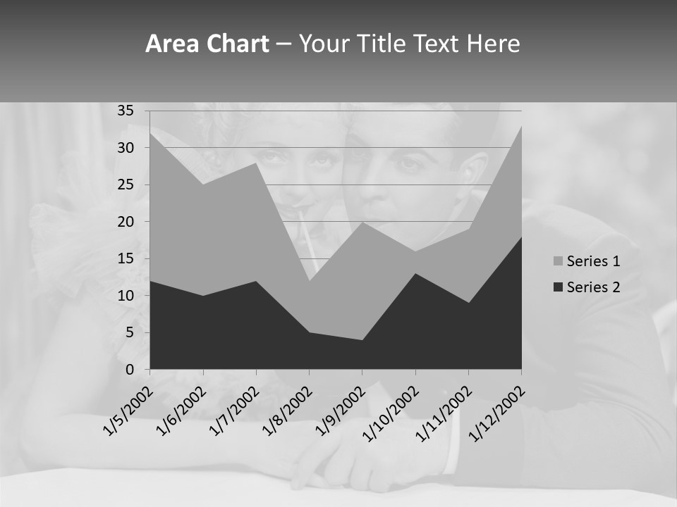 A Man And A Woman Drinking A Drink Together PowerPoint Template