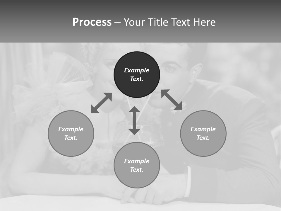 A Man And A Woman Drinking A Drink Together PowerPoint Template