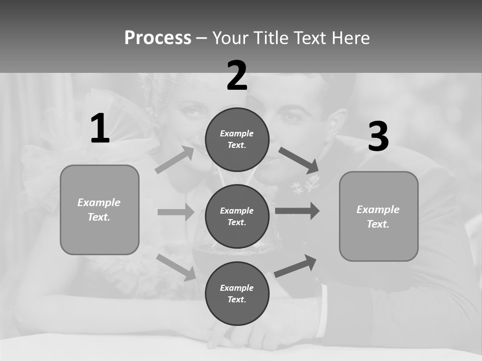 A Man And A Woman Drinking A Drink Together PowerPoint Template