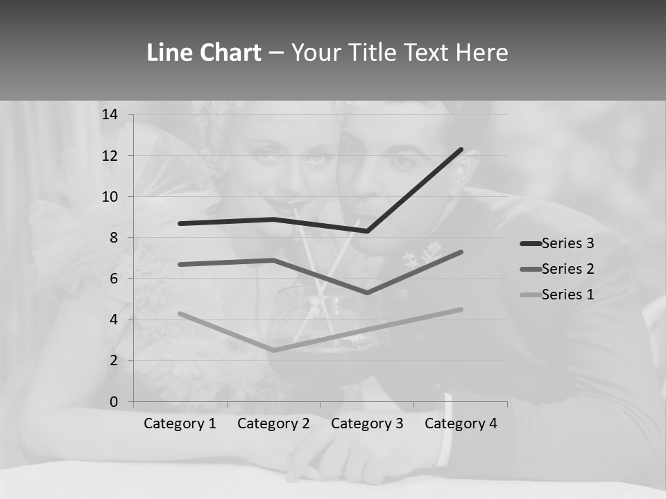 A Man And A Woman Drinking A Drink Together PowerPoint Template