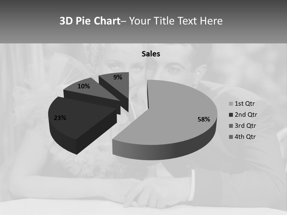 A Man And A Woman Drinking A Drink Together PowerPoint Template