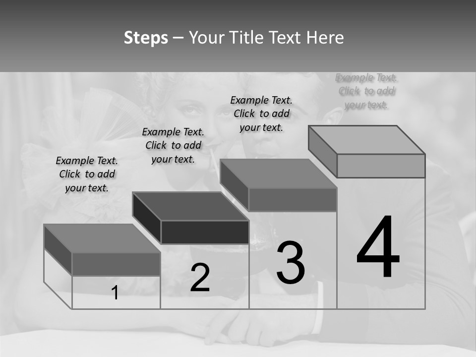 A Man And A Woman Drinking A Drink Together PowerPoint Template