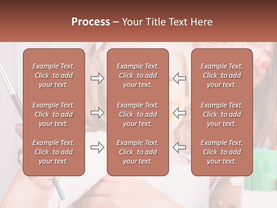 A Woman Holding A Child With Paint All Over Her Face PowerPoint Template