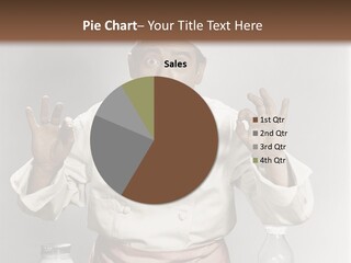 A Man In A Chef's Hat Sitting At A Table With A Plate Of PowerPoint Template