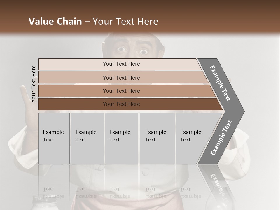 A Man In A Chef's Hat Sitting At A Table With A Plate Of PowerPoint Template