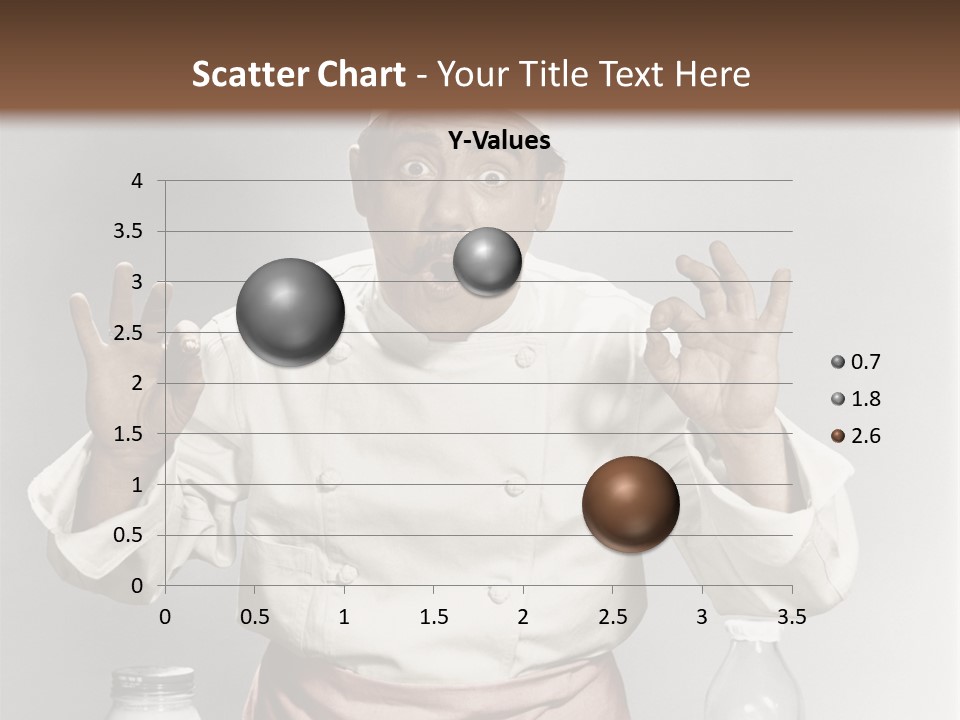 A Man In A Chef's Hat Sitting At A Table With A Plate Of PowerPoint Template