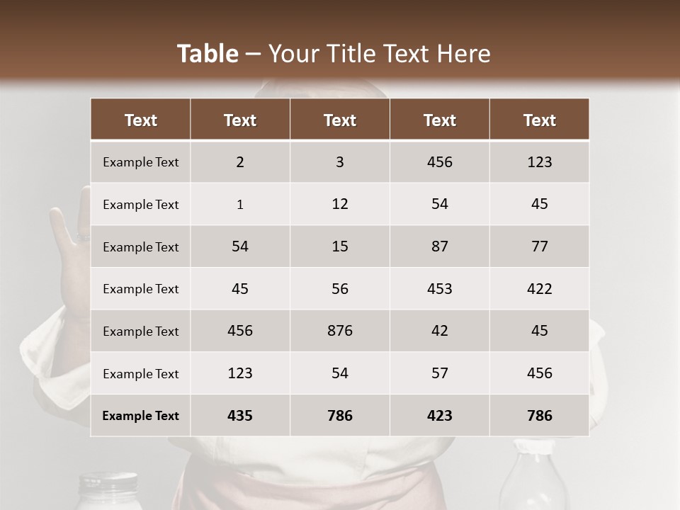 A Man In A Chef's Hat Sitting At A Table With A Plate Of PowerPoint Template