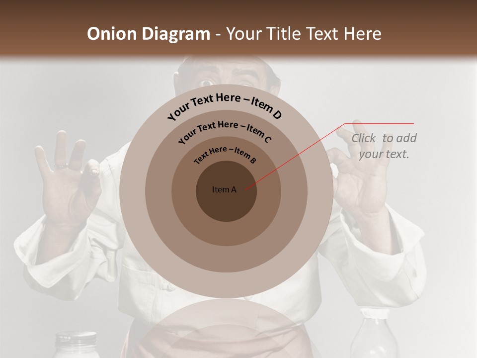 A Man In A Chef's Hat Sitting At A Table With A Plate Of PowerPoint Template